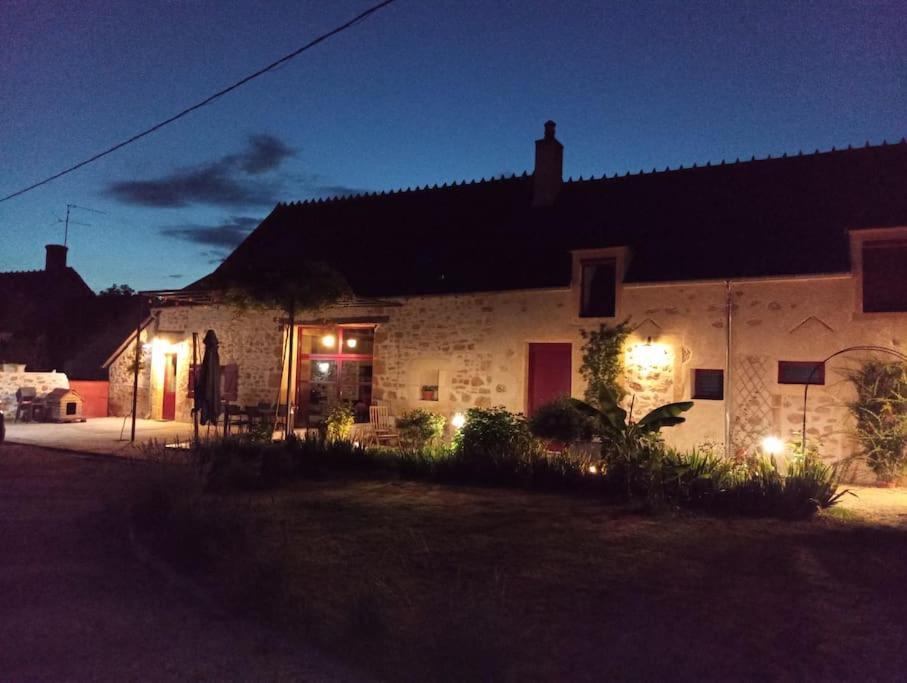 Longere Berrichonne, Calme Absolu, 13 Personnes Villa Saint-Pierre-les-Etieux Luaran gambar